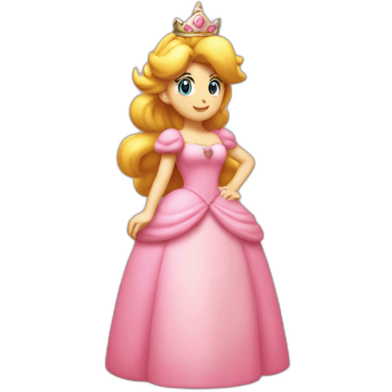 Princess peach standing emoji