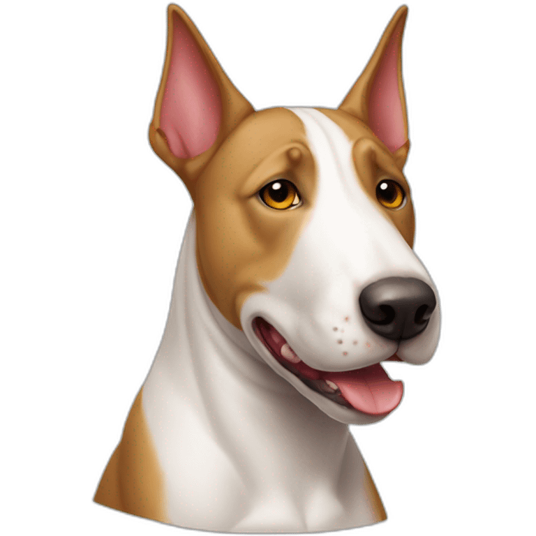 Dog bull terrier barcino parado  emoji