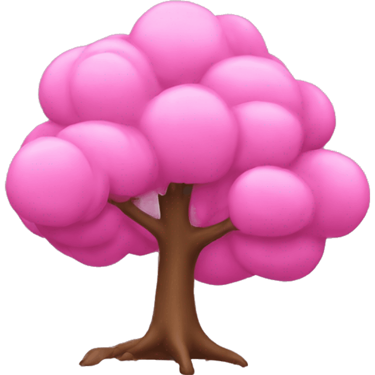 Pink tree emoji