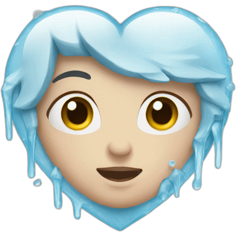 Ice heart emoji