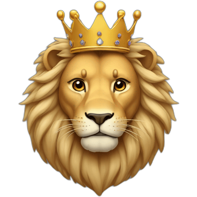 lion with crown emoji