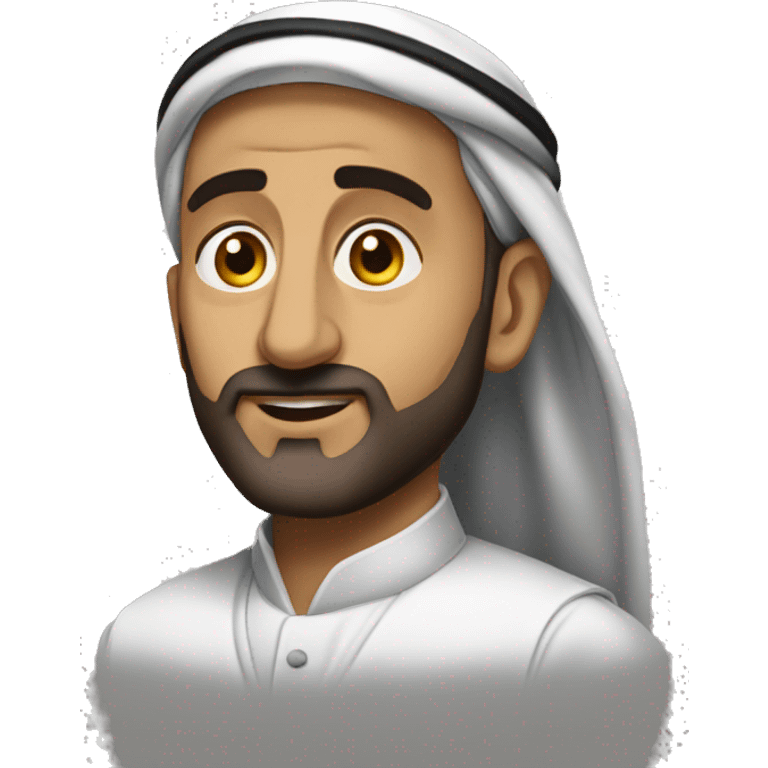 Meshal aljaser with thob emoji