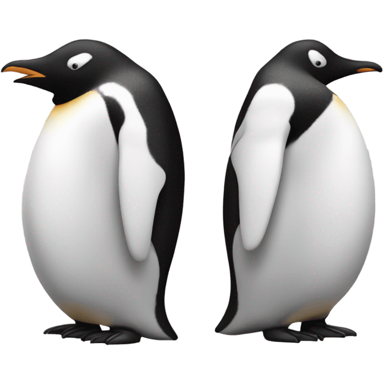 Put face on a penguin body emoji