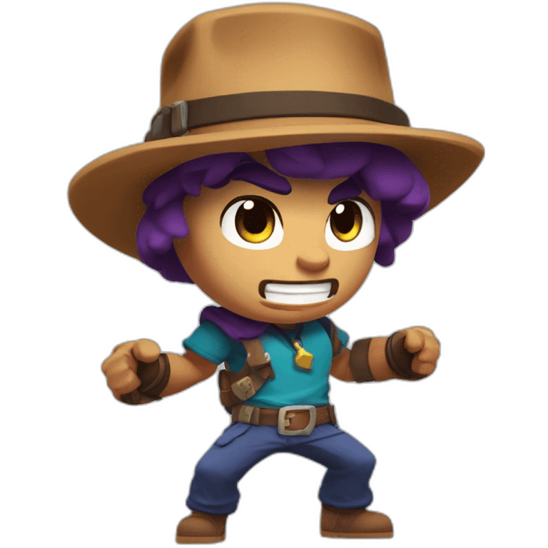 Brawl stars brawler b with a hat ramadan emoji