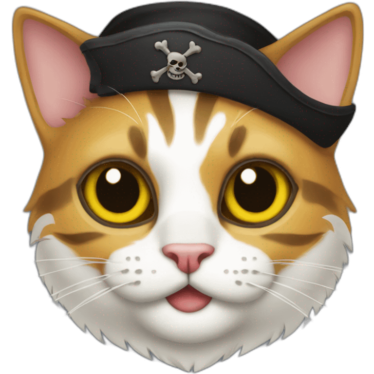 Cat pirate emoji