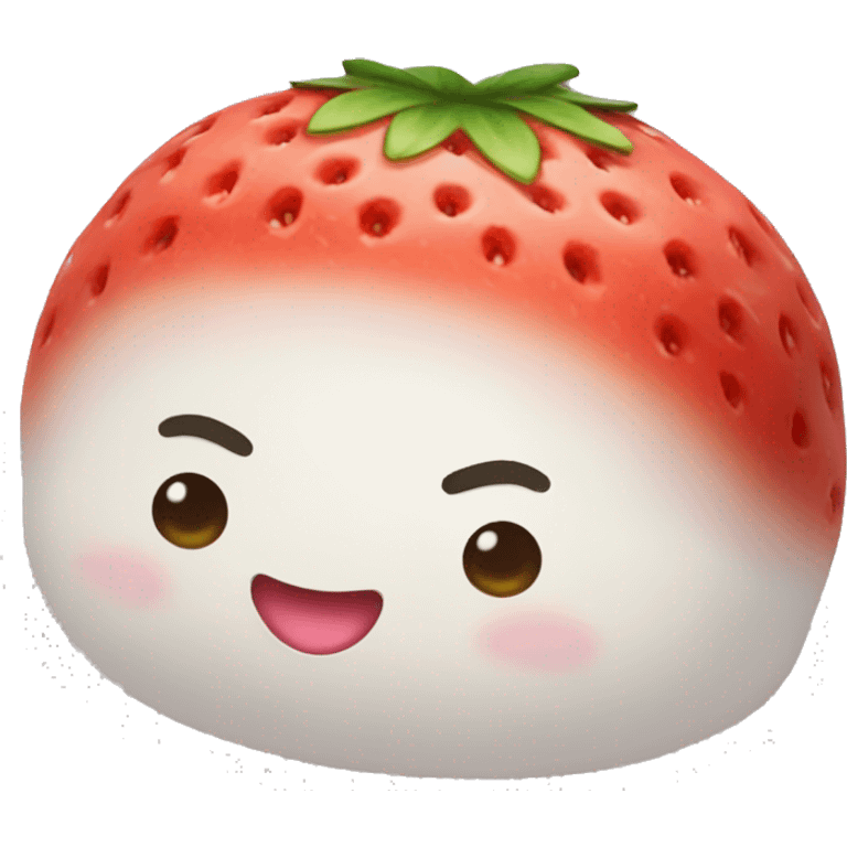 strawberry daifuku emoji