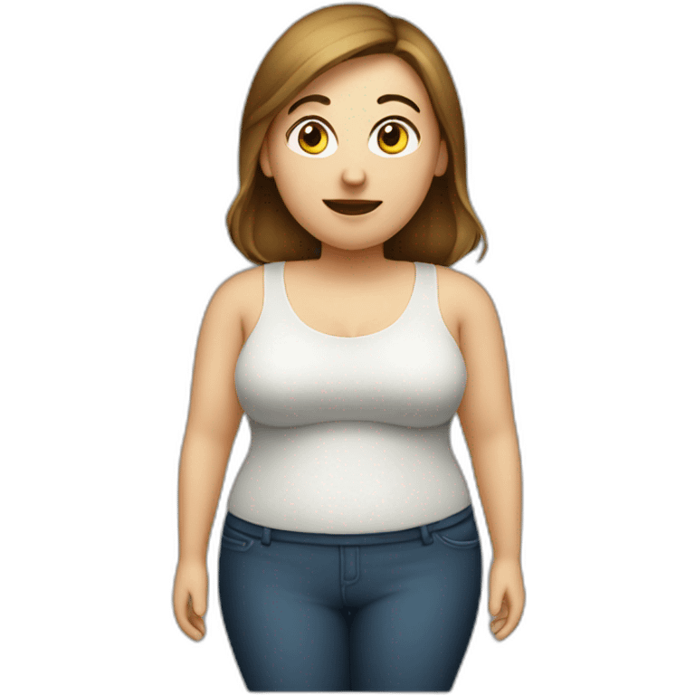 computer woman overweight emoji