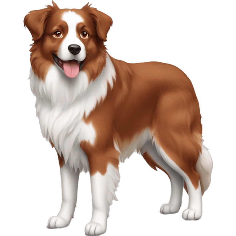 red australian shepherd full body   emoji