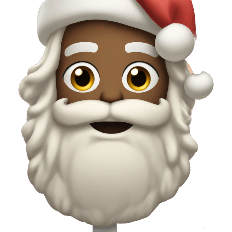 santa with sorry to bother you emotion emoji