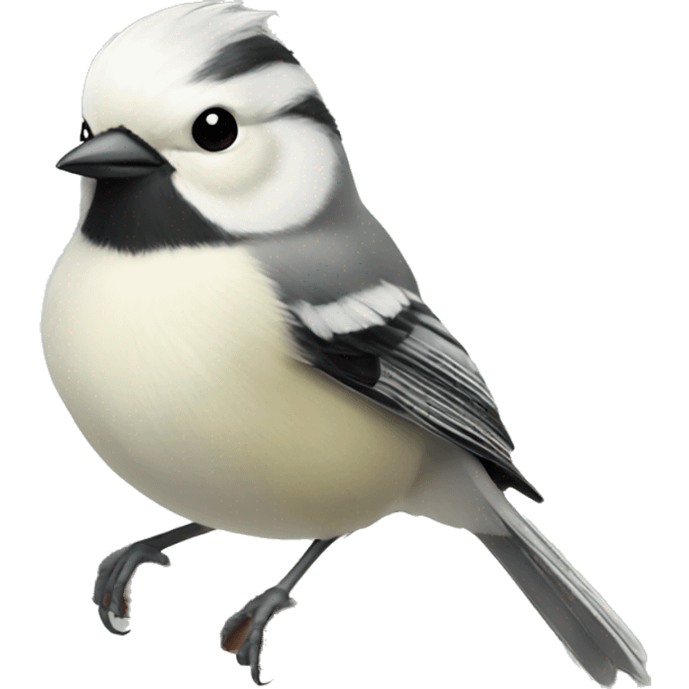 white tit bird emoji