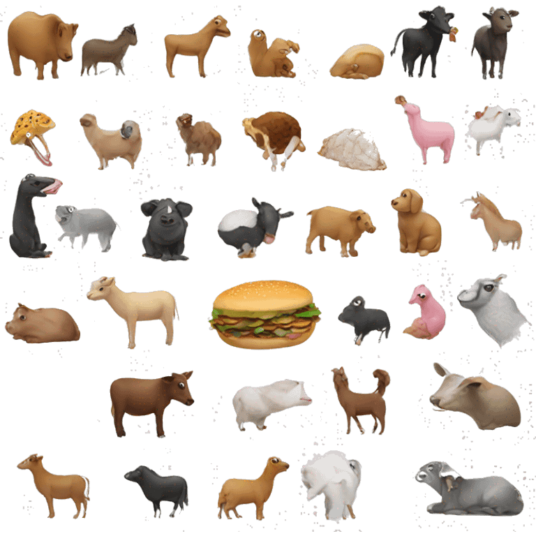 Eating animals emoji