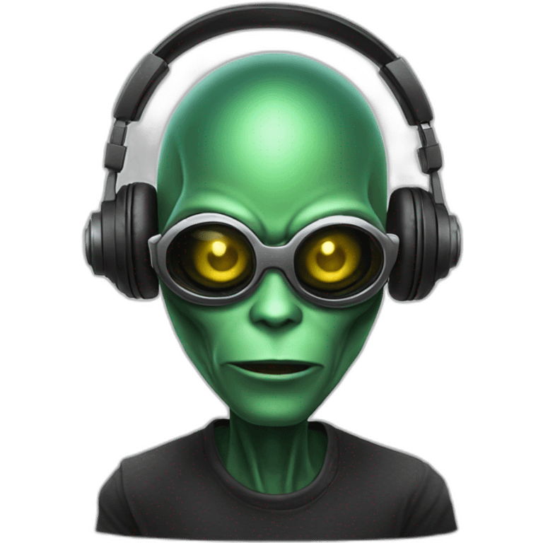 Dj alien emoji