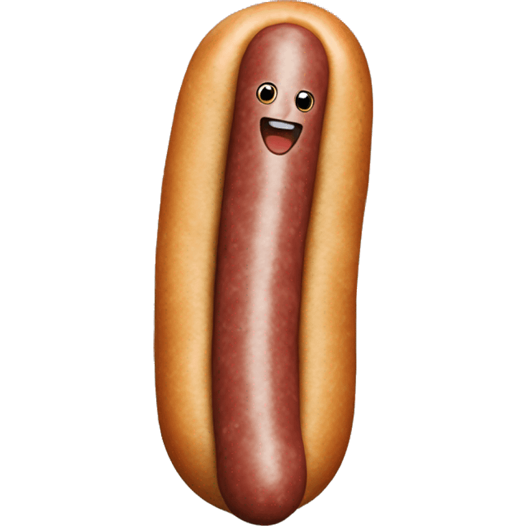 sausage with human face emoji