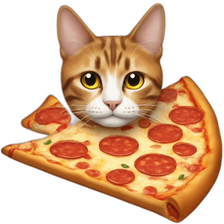 Cat pizza emoji