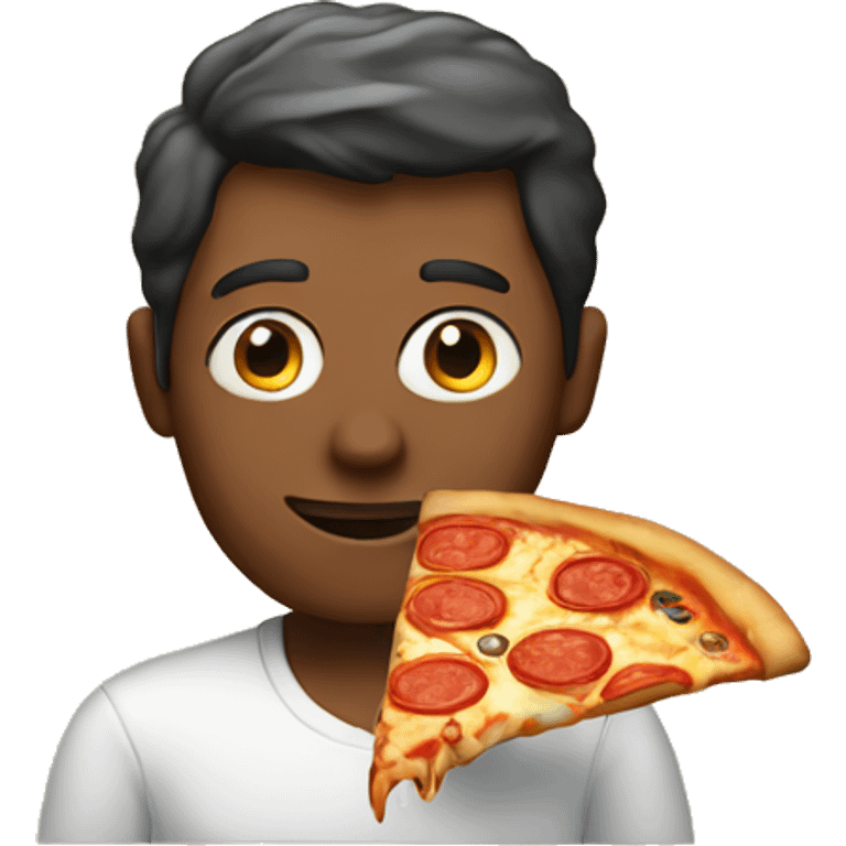 human with pizza emoji