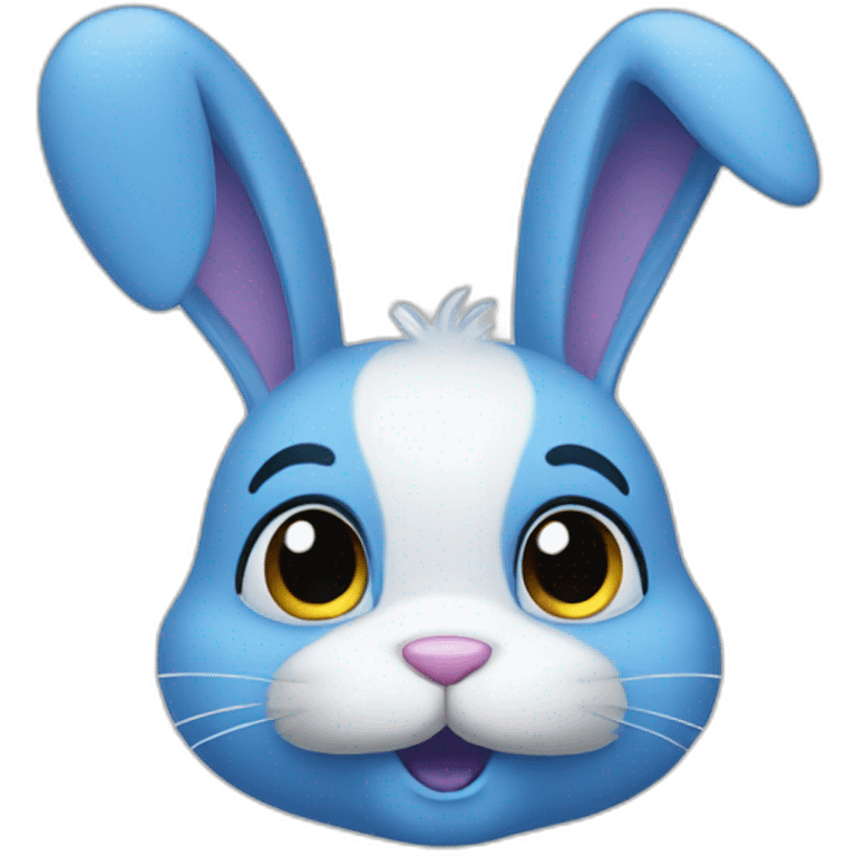 blue bunny emoji