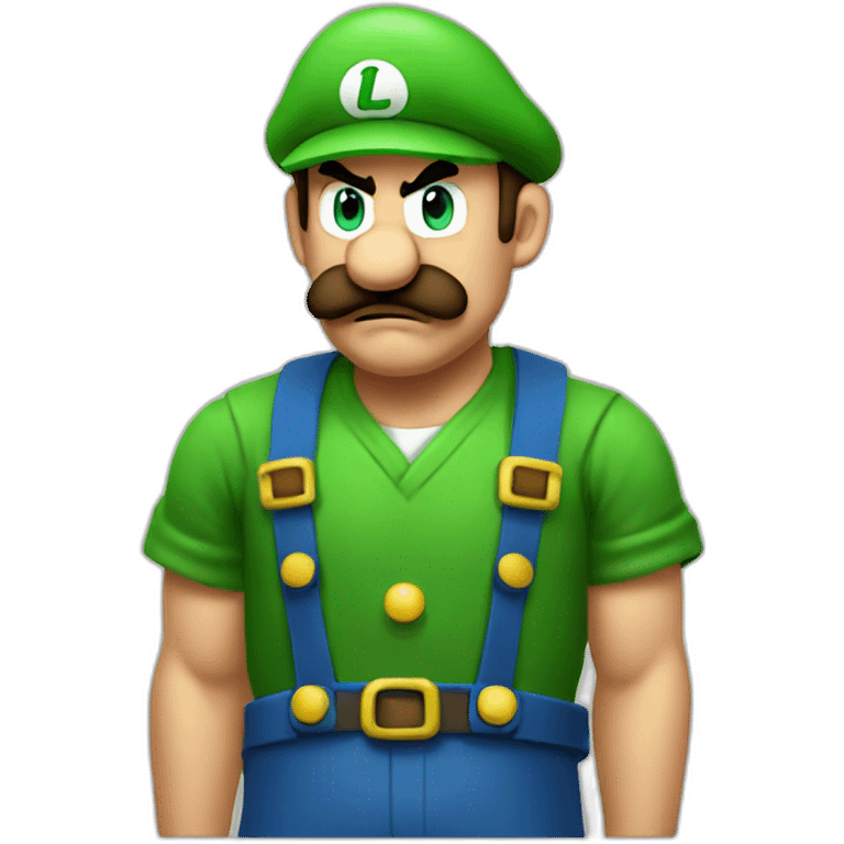 angry luigi emoji