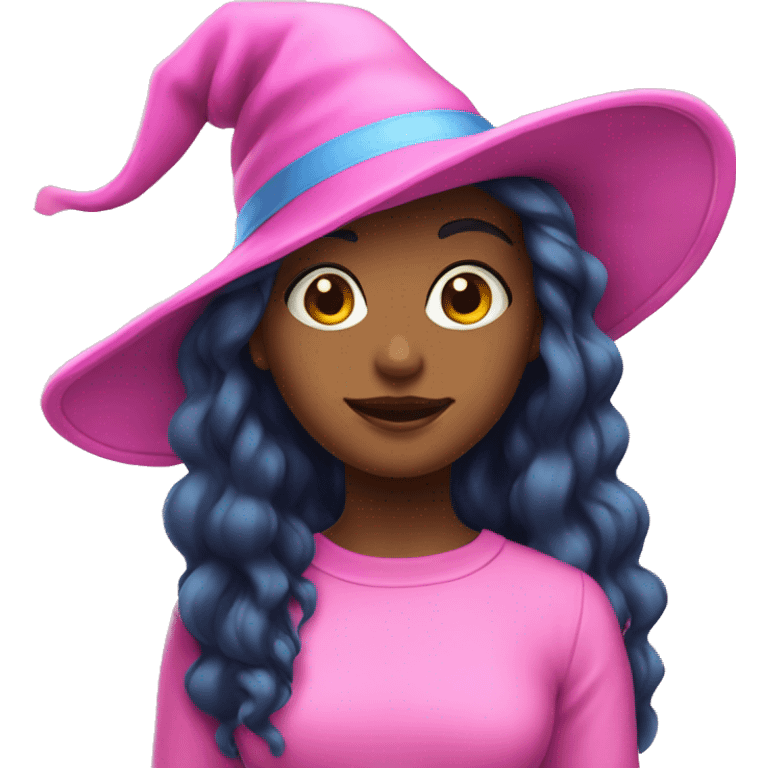 Teenage-witch-girl-mi-blue-mi-pink-hat emoji