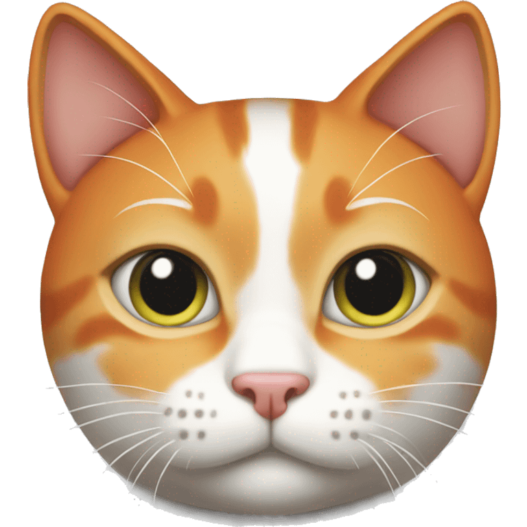 orange and white cat emoji