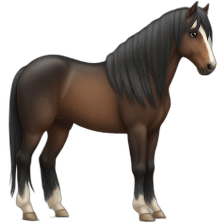 Caballo pelo largo emoji