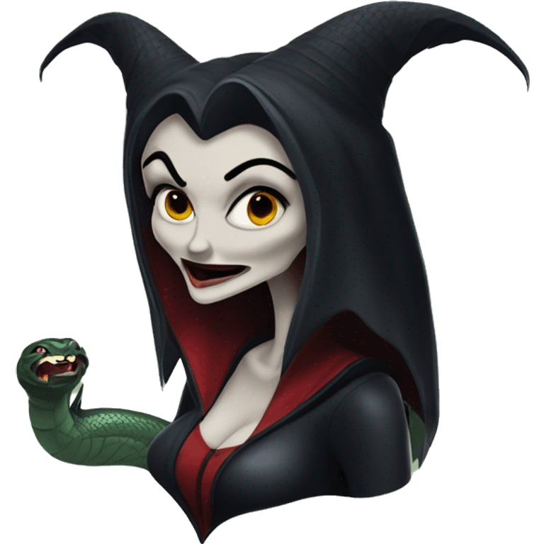 Vampira duende con lengua de serpiente  emoji