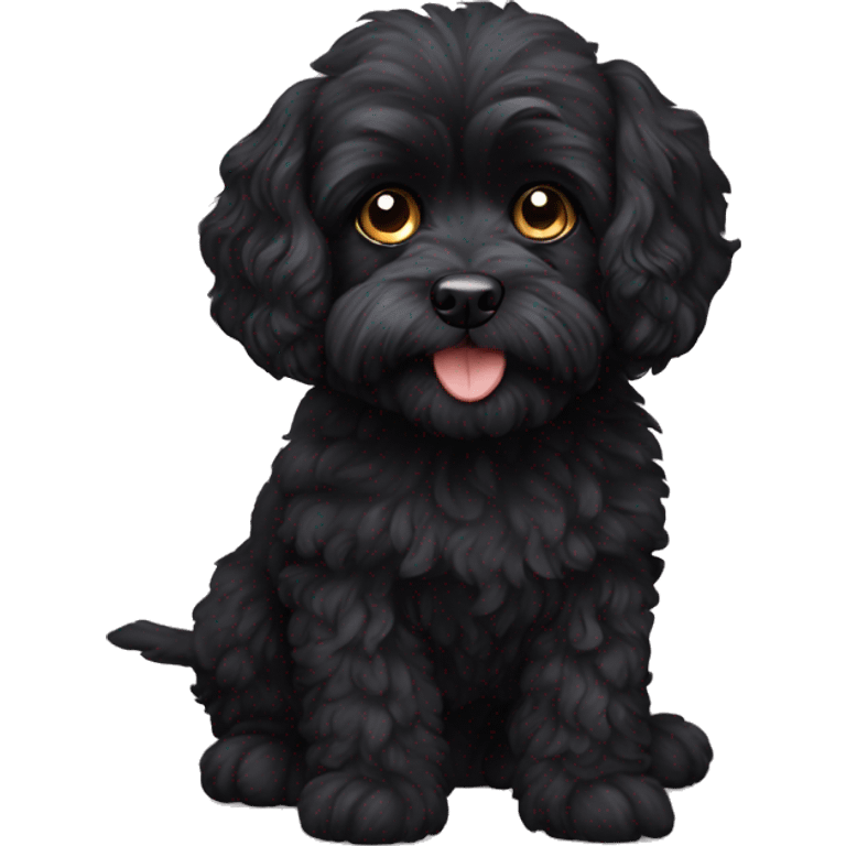 Black cavoodle  emoji