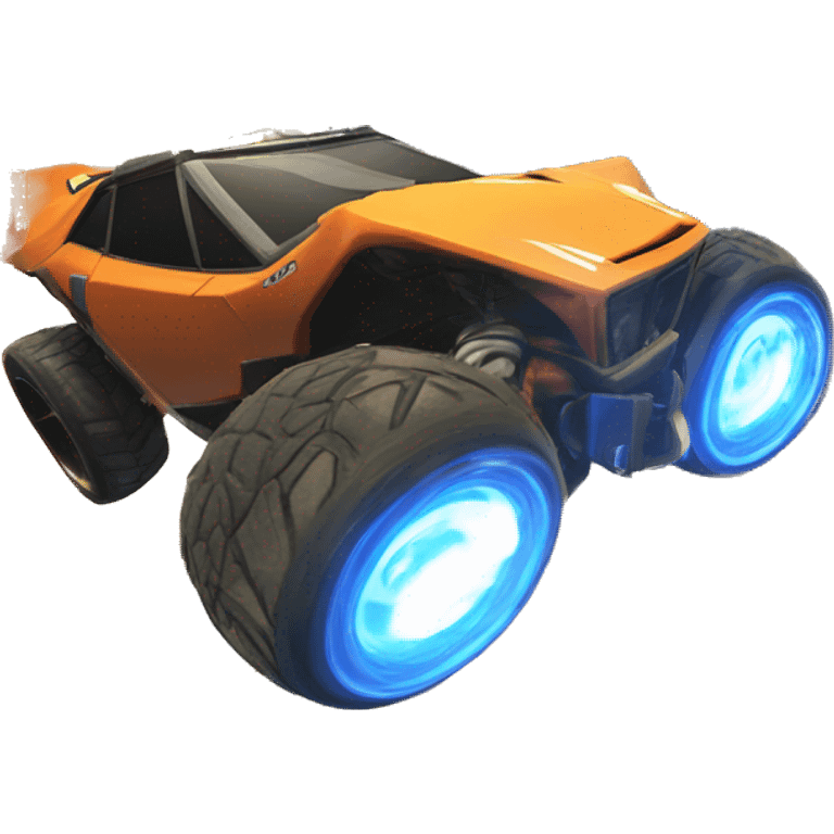 Car in rocket league Hitting the south tower emoji