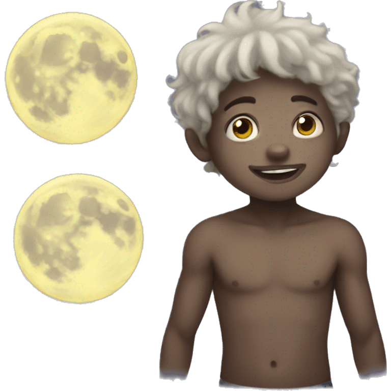 Moon boy emoji