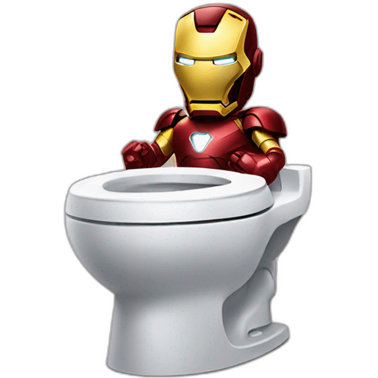 IronMan on toilet emoji