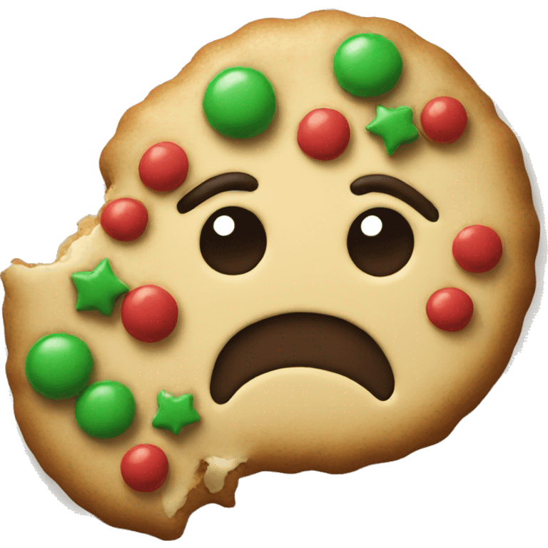 Christmas cookie emoji