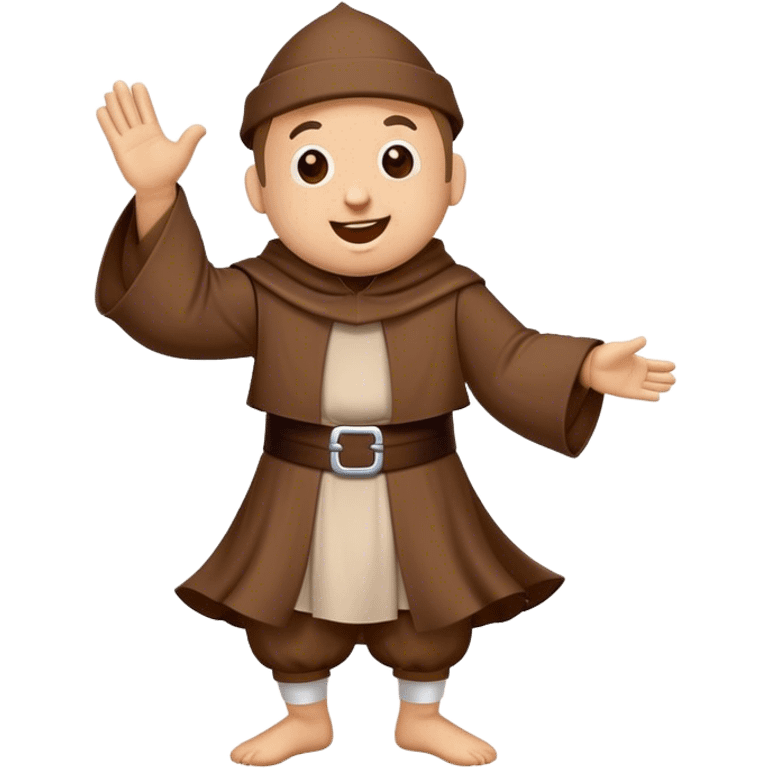 Dancing friar mascot  emoji