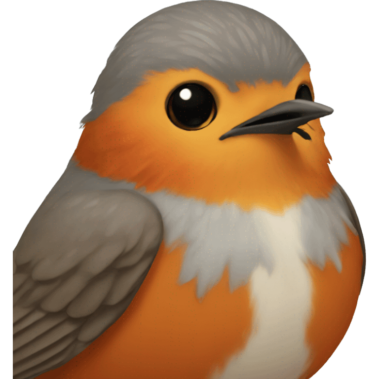 Robin bird  emoji