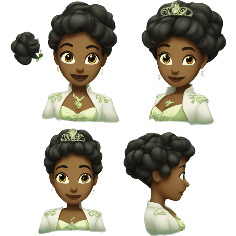 Tiana in a baddie outfit emoji