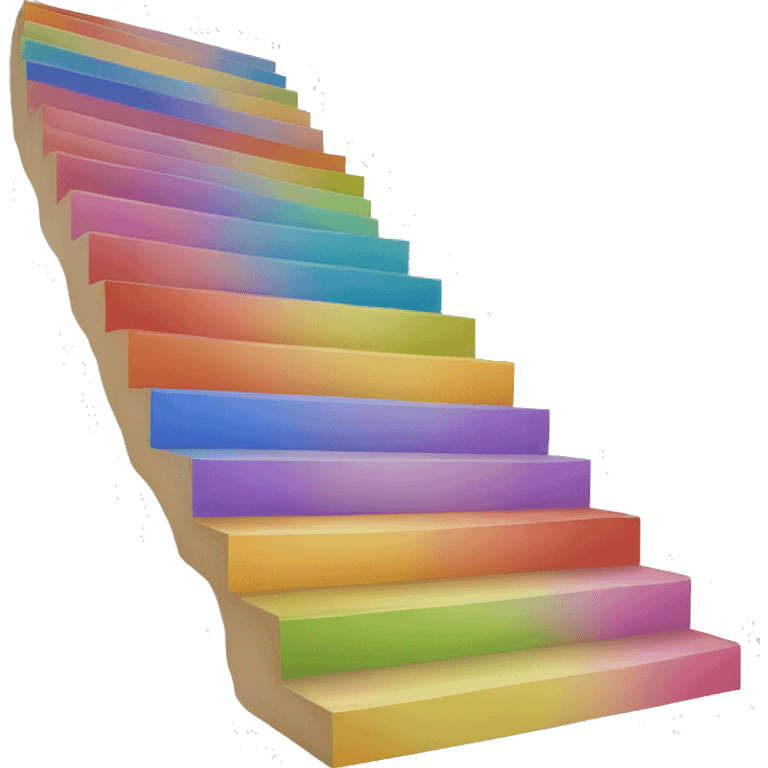 colorful steps emoji