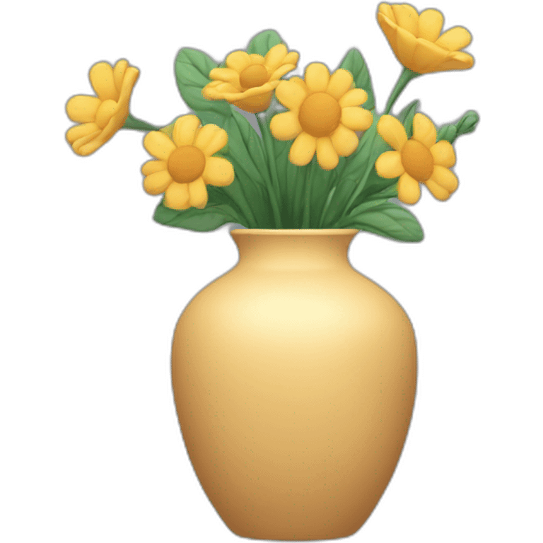 Vases and flowers emoji