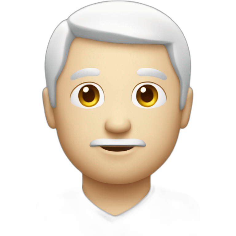 Spherical white man emoji