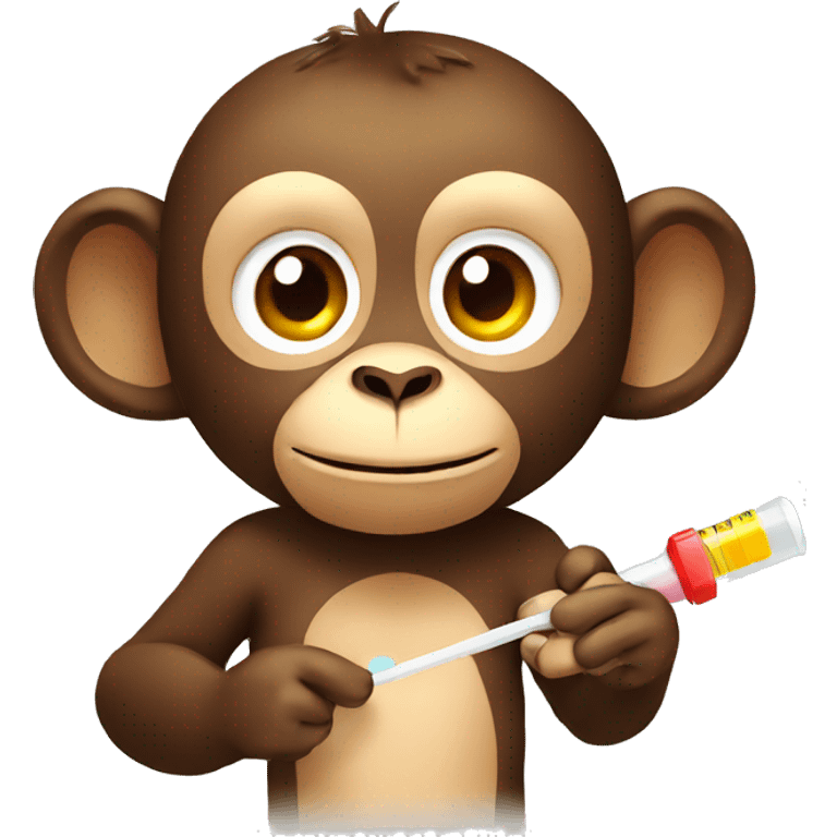 monkey with thermometer emoji