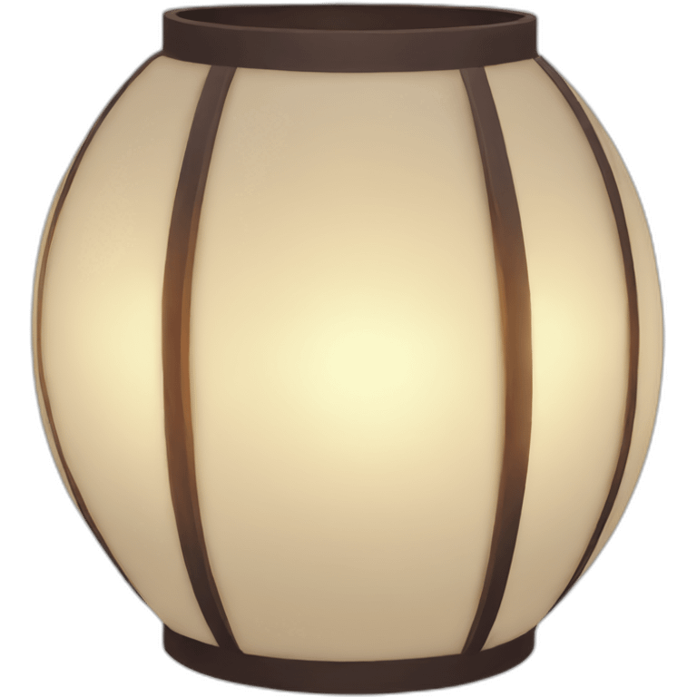 round chinese lantern lamp emoji