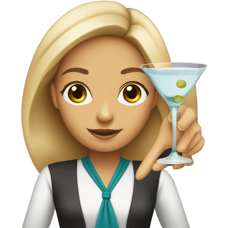 Girls drinking martinis emoji