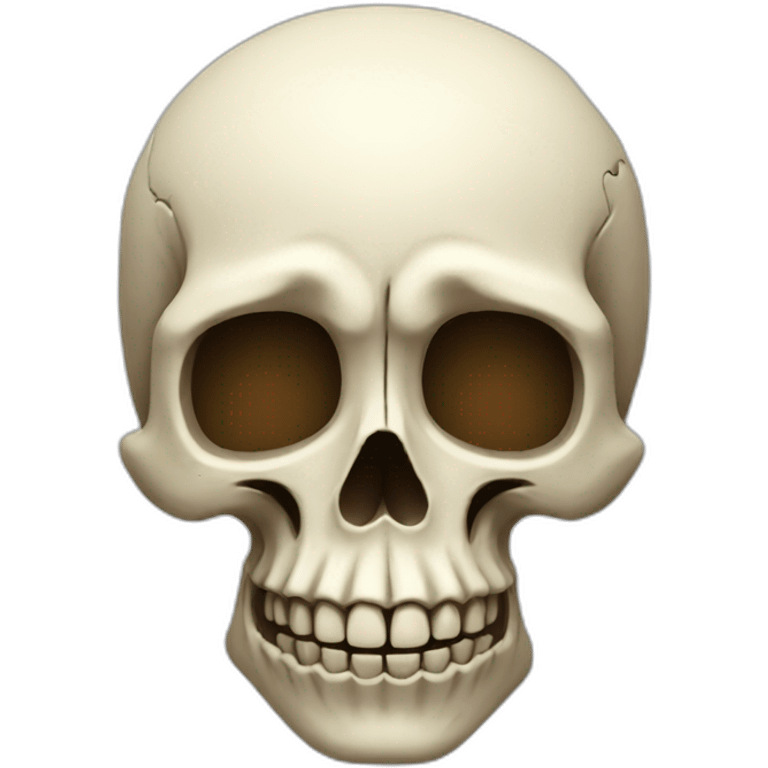 Skull happy emoji