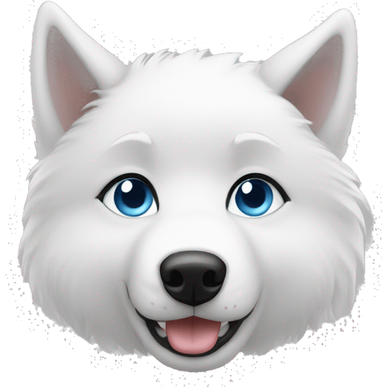 white husky furry blue eyes Emoji Basic emoji