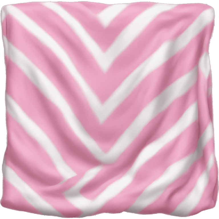 Pink and white blanket emoji