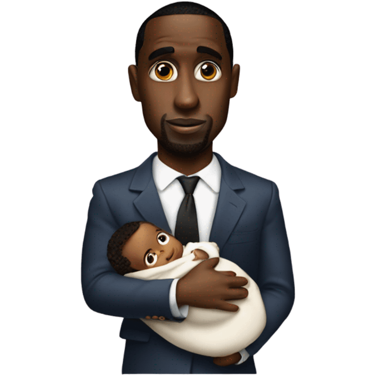 P diddy holding baby emoji