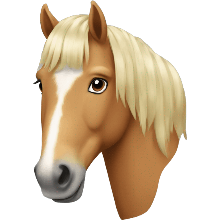 Haflinger horse emoji