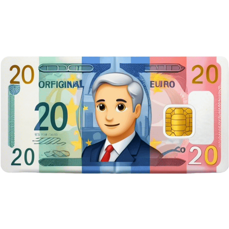 simple an original 20 euros billet  emoji