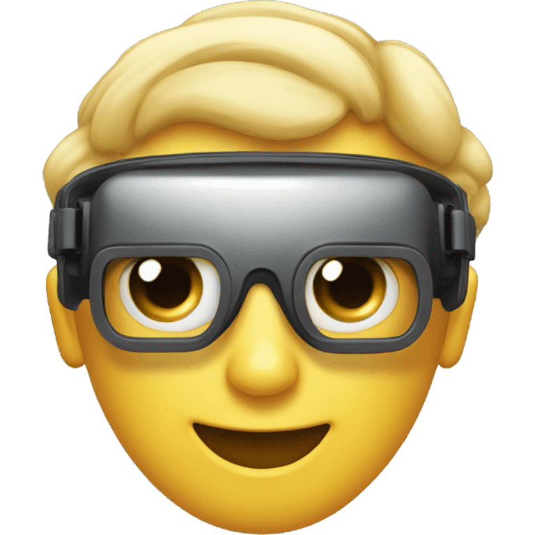 smiling face with VR googles emoji