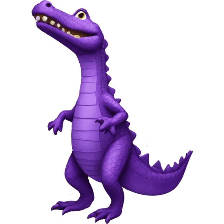 Purple crocodile emoji