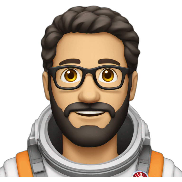 astronaut black-beard caucasian-man glasses emoji