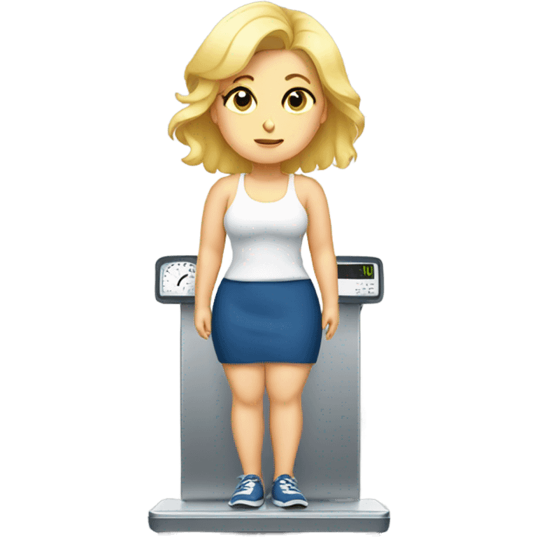 blondie overweight on scale emoji