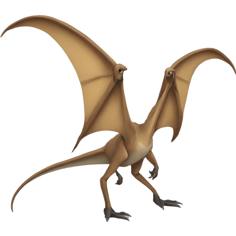 pterodactyl with hands and two legs emoji